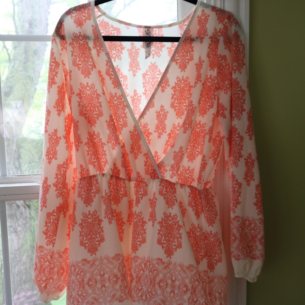 Peach and Cream Summer Romper